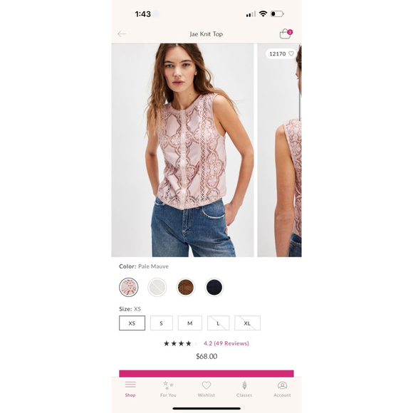 NWT Free People Women's Lace Trimmed Button Up Top Pink Size XS - Picture 6 of 9